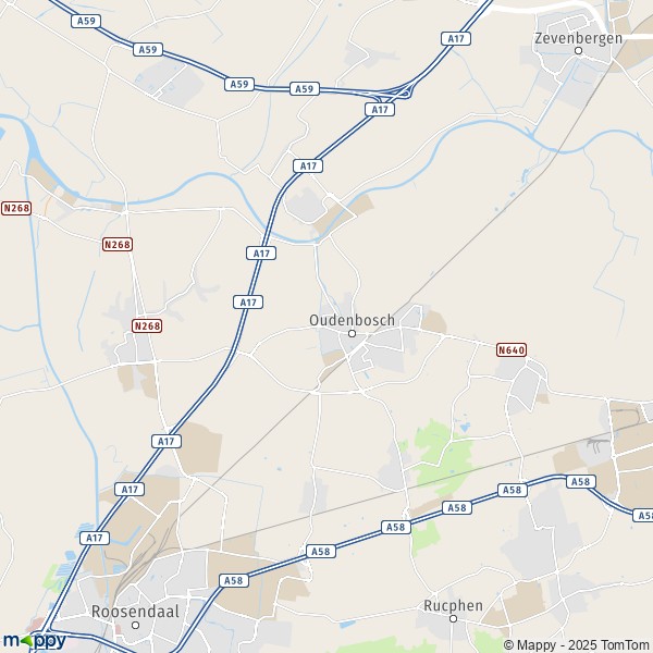 La carte pour la ville de Halderberge 4671-4761