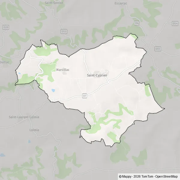 Plan SaintCyprien carte de SaintCyprien (46800) et infos pratiques