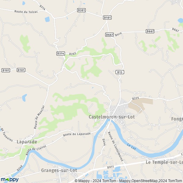 La carte pour la ville de Castelmoron-sur-Lot 47260