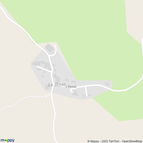 Carte Le Mont, 48170 Chaudeyrac
