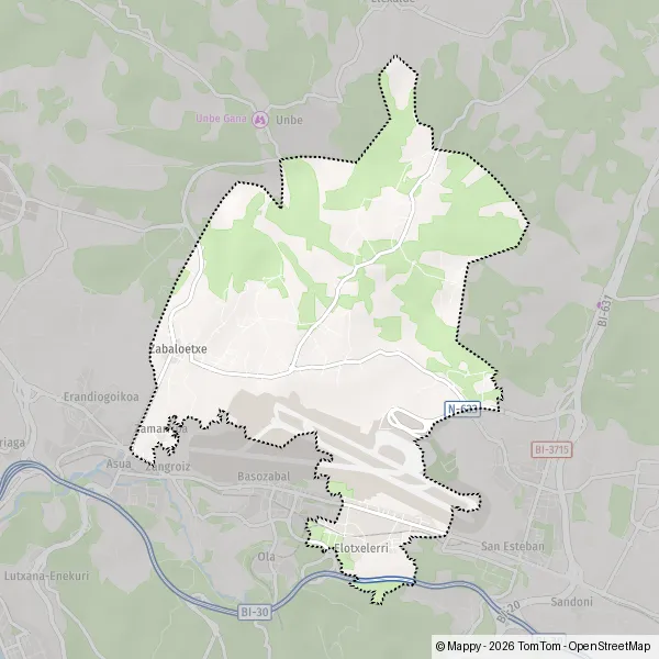 La carte pour la ville de 48170-48180 Loiu