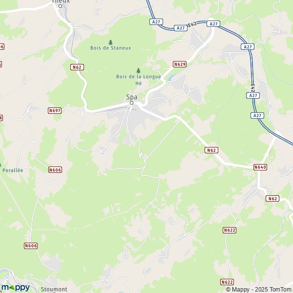 La carte pour la ville de 4900 Spa