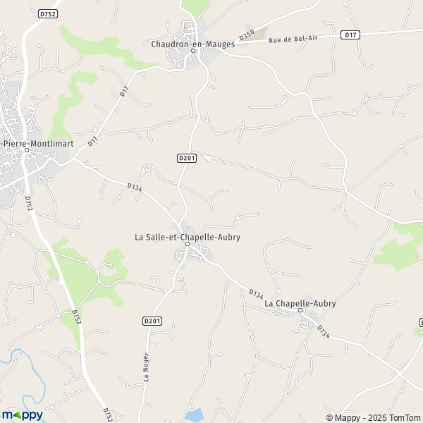 Carte Saint-André, 49110-49600 Montrevault-sur-Èvre