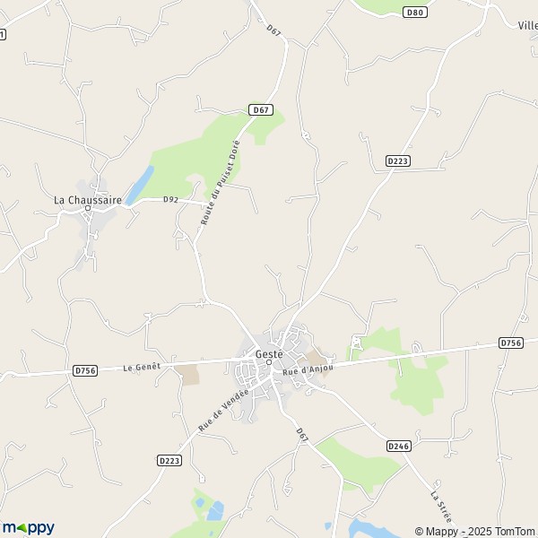 Carte Saint-Pierre, 49110-49600 Beaupréau-en-Mauges