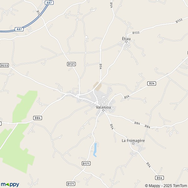 Carte La Varenne, 49120-49750 Chemillé-en-Anjou