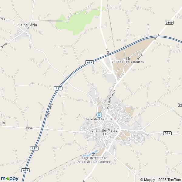 Carte Le Marais, 49120-49750 Chemillé-en-Anjou
