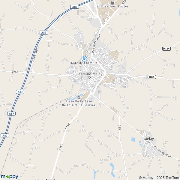 Carte Saint-Léonard, 49120-49750 Chemillé-en-Anjou
