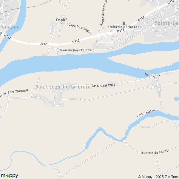 La carte pour la ville de Saint-Jean-de-la-Croix 49130