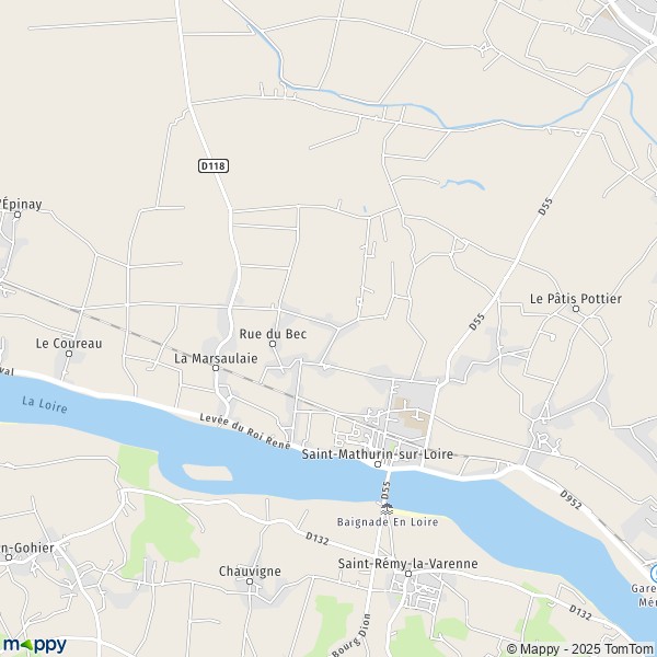 Carte Le Chemin Angevin, 49140-49800 Loire-Authion