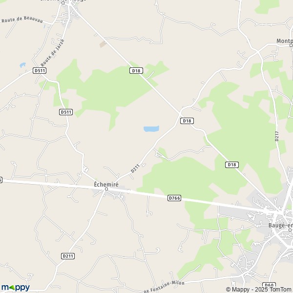 Carte La Caillerie, 49150 Baugé-en-Anjou