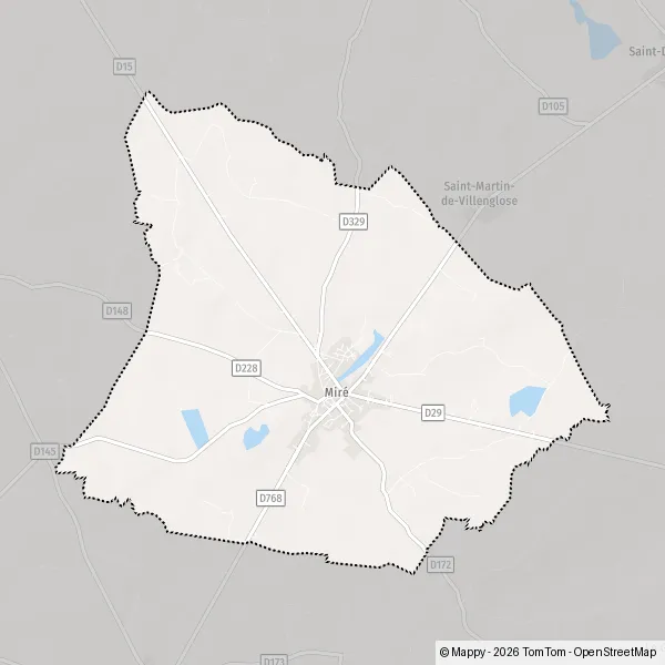 Plan Miré : carte de Miré (49330) et infos pratiques