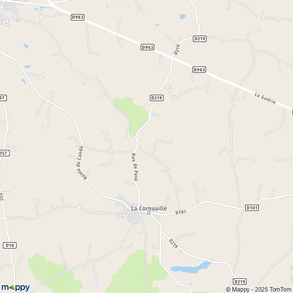 Carte La Burelière, 49370-49440 Val-d'Erdre-Auxence