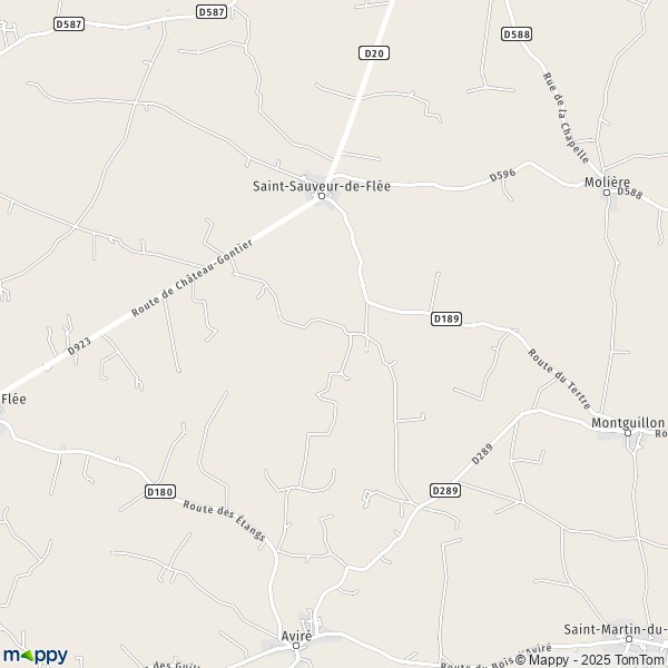Carte Le Chemin, 49500-49520 Segré-en-Anjou-Bleu