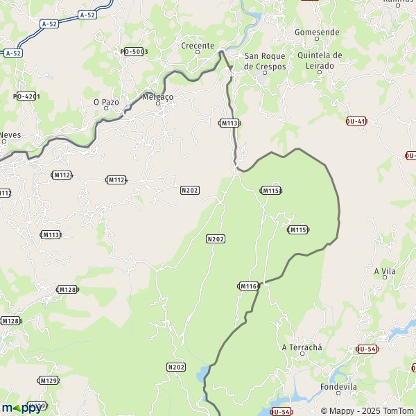 La carte pour la ville de 4960 Melgaço