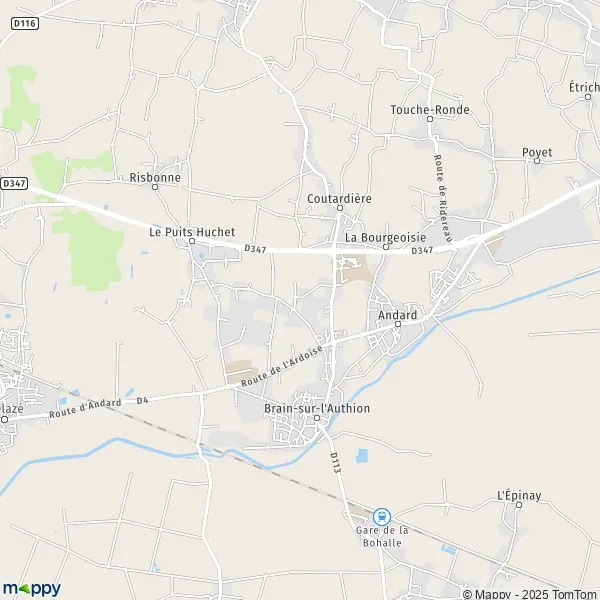 Plan loireauthion carte de loireauthion (49630) et infos pratiques