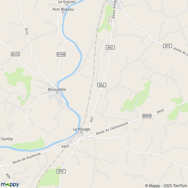 Carte Écorse, 49640 Morannes-sur-Sarthe-Daumeray
