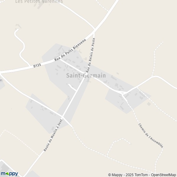 Carte Saint-Germain, 49640 Morannes-sur-Sarthe-Daumeray