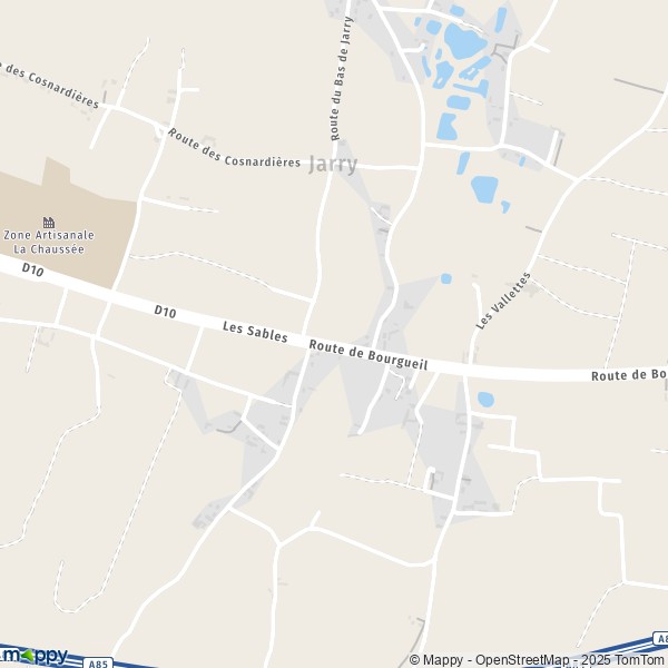 Carte Jarry, 49650 Brain-sur-Allonnes