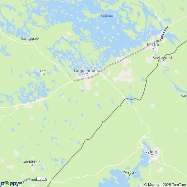 Plan Lappeenranta carte de Lappeenranta (49720) et infos pratiques