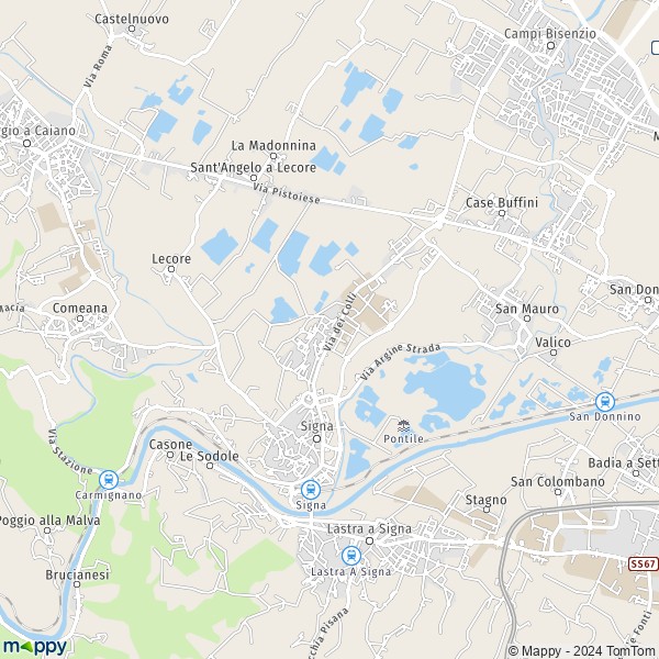 La carte pour la ville de Signa 50058