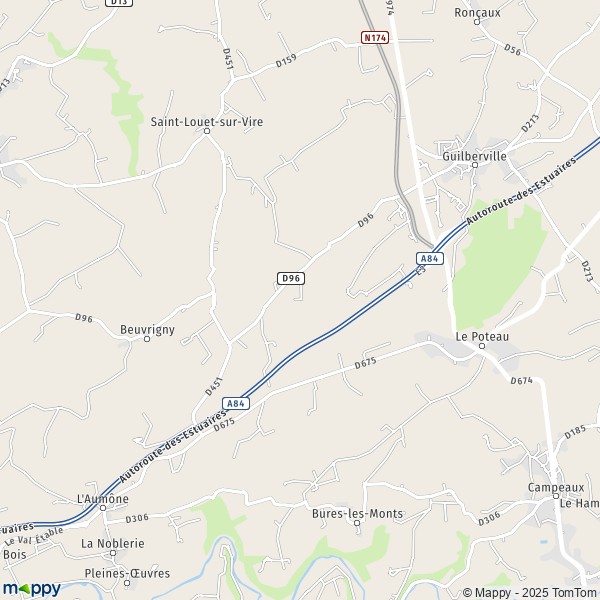 Carte Les Fosses, 50160 Torigny-les-Villes