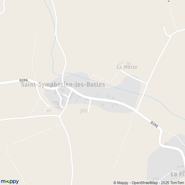 Carte Saint-Symphorien-les-Buttes, 50160 Saint-Amand-Villages