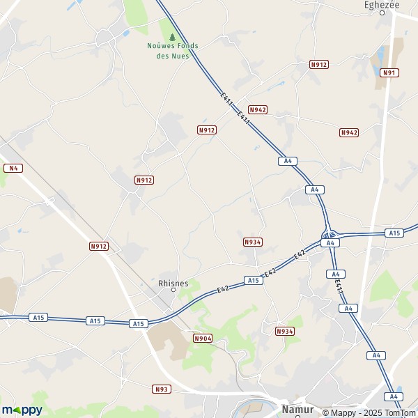 La carte pour la ville de 5020-5081 La Bruyère