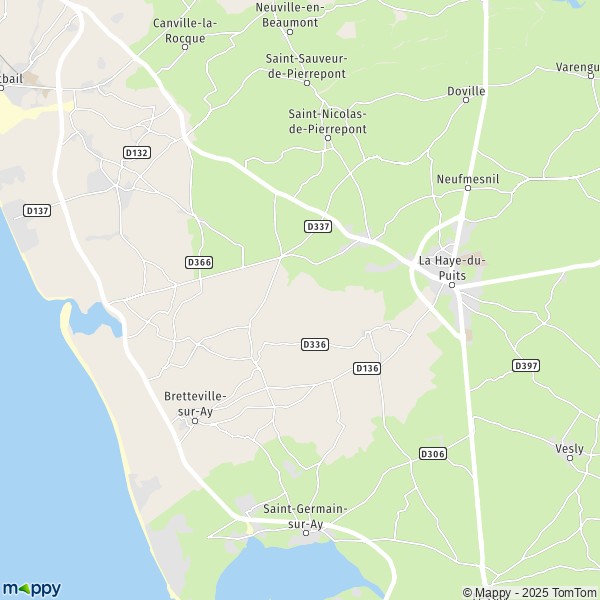 La carte pour la ville de La Haye 50250-50580