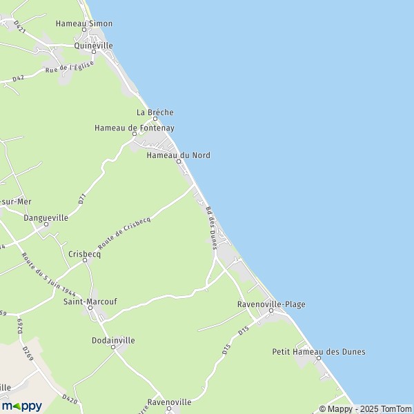Carte Hameau du Sud, 50310 Saint-Marcouf
