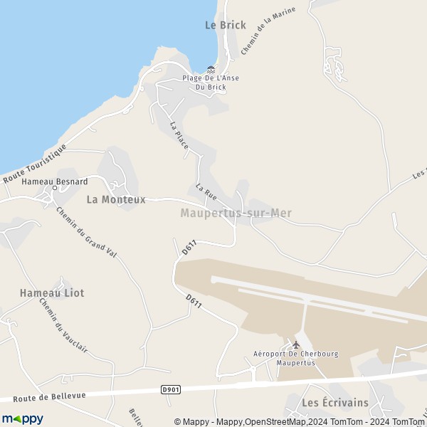 La carte pour la ville de Maupertus-sur-Mer 50330