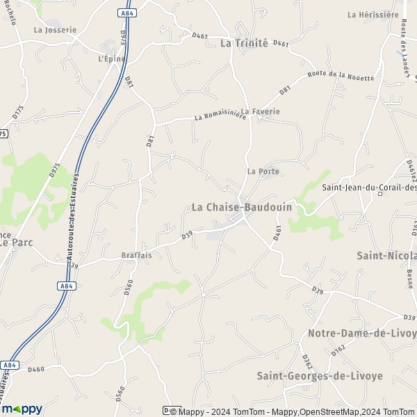 La carte pour la ville de La Chaise-Baudouin 50370