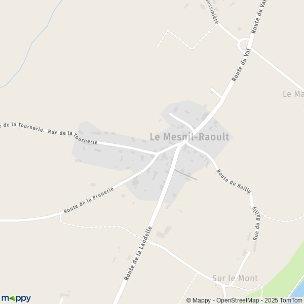 Carte Le Mesnil-Raoult, 50420 Condé-sur-Vire