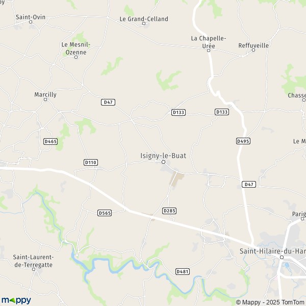 Plan Isigny le Buat carte de Isigny le Buat 50540 et Plan Isigny le Buat carte de Isigny le Buat 50540 et