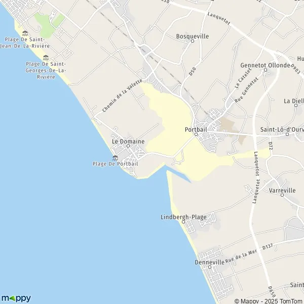 Plan SainteMarie de la Mer carte