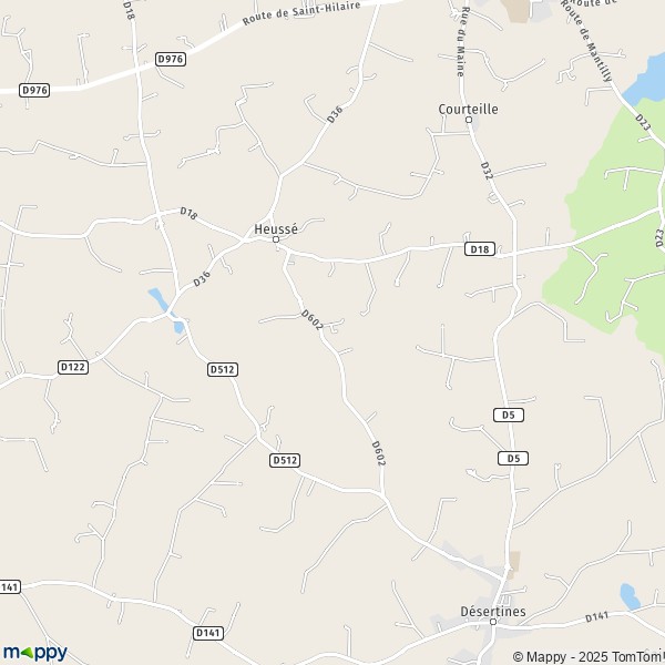 Carte Les Douaires, 50640 Le Teilleul