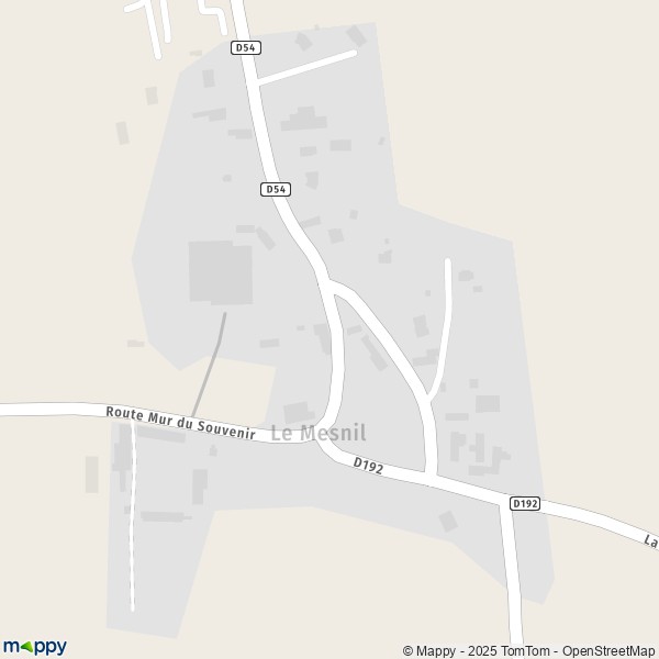Carte Le Mesnil, 50680 Saint-Jean-de-Savigny