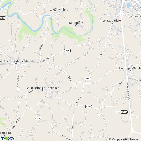 La carte pour la ville de Saint-Brice-de-Landelles 50730