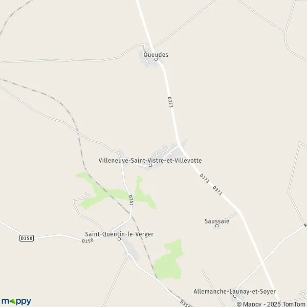 Plan VilleneuveSaintVistreetVillevotte carte de VilleneuveSaint