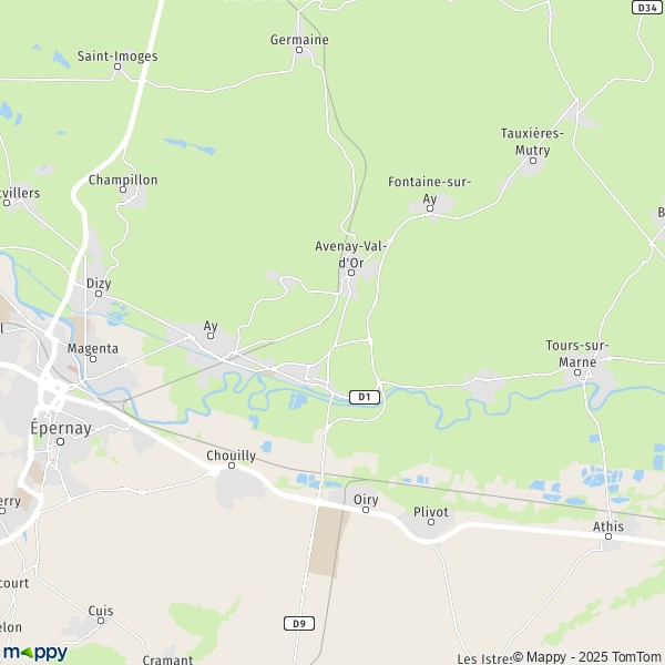 Plan Mareuil-sur-Ay  Ay-Champagne carte Mareuil-sur-Ay 