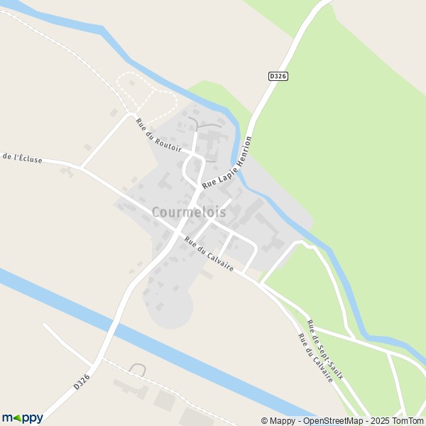 Carte Courmelois, 51360 Val-de-Vesle