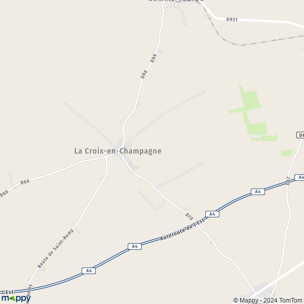 La carte pour la ville de La Croix-en-Champagne 51600