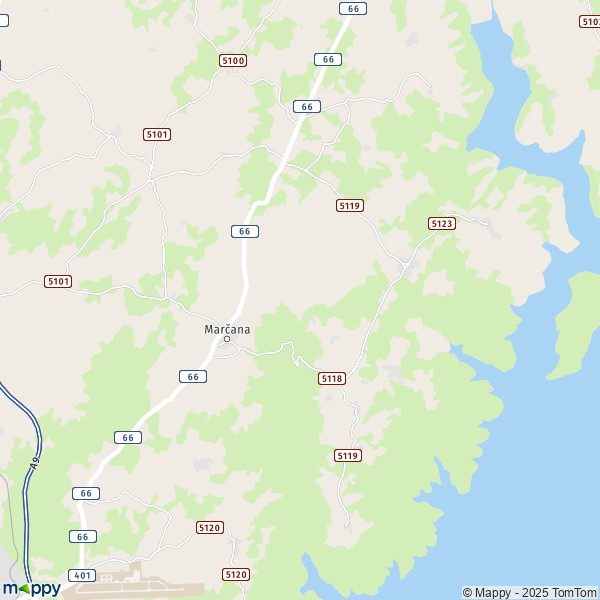 La carte pour la ville de Marčana 52207