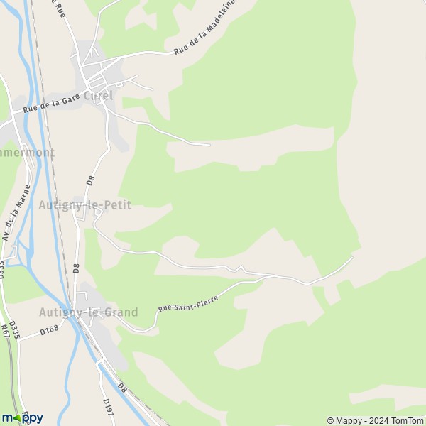 La carte pour la ville de Autigny-le-Petit 52300