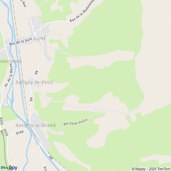 La carte pour la ville de Autigny-le-Petit 52300