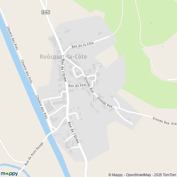 Carte Roôcourt-la-Côte, 52310 Bologne