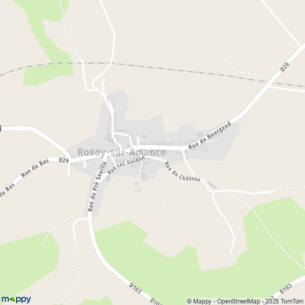 Carte Rosoy-sur-Amance, 52600 Haute-Amance