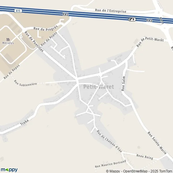 Carte Petit-Waret, 5300 Andenne