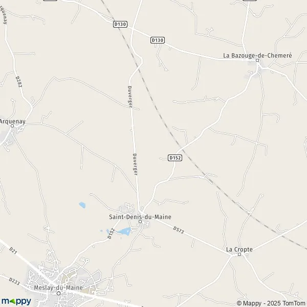 Plan SaintDenisduMaine carte de SaintDenisduMaine (53170) et