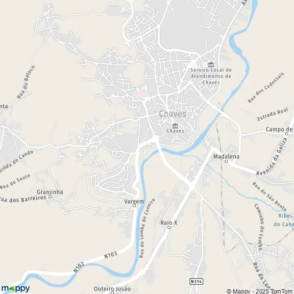 Plan Santa Maria Maior carte de Santa Maria Maior (5400) et infos