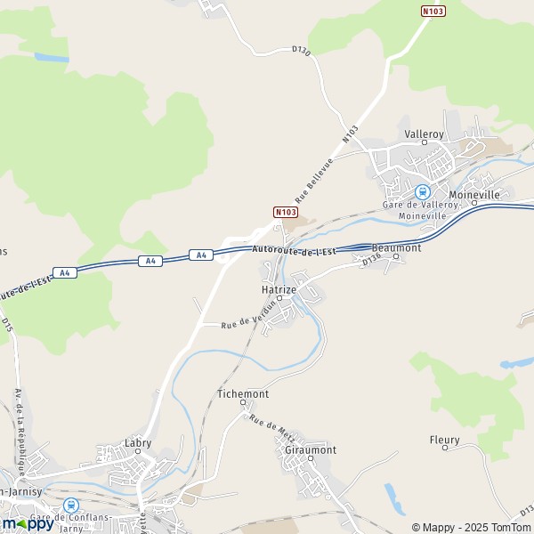 Carte Z.I. Croix d'Argent, 54200 Toul